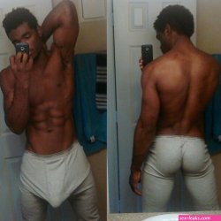 black penis inside pant photo