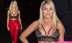 chloe ferry puts on a busty display in newcastle