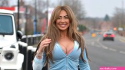 chloe ferry puts on a busty display in newcastle