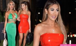 chloe ferry puts on a busty display in newcastle