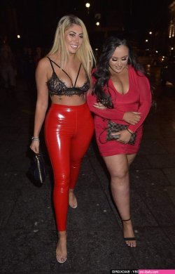chloe ferry puts on a busty display in newcastle