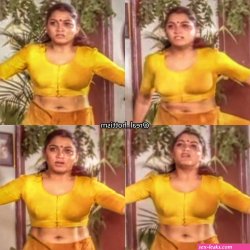 real life aunty saree side boobs twitter