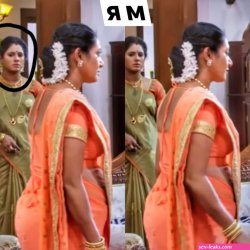 real life aunty saree side boobs twitter