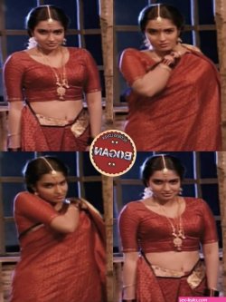 real life aunty saree side boobs twitter