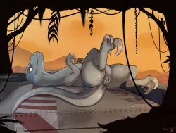 dino footjob