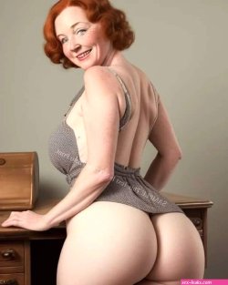 Mature Big Butt Granny Female Busty Wife Women Girl Naked Sexy 5x7 Photo W749