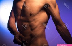Nude Sporty Slim Attractive Muscular Fit Male Model Man Naked With Natty Aesthetic Natural Body. -. Image 82482070