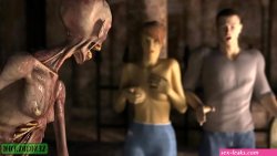 Nasty Skeleton. 3d porn horror