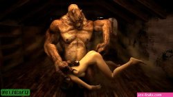 Orc fucker. 3D Hentai horror