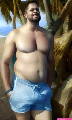 Dad Bod at the Beach by semi-demigod on DeviantArt