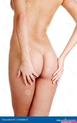 Back View of Naked Female Body Stock Image