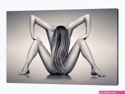 Nude Woman Fine Art 16 Canvas Artwork by Johan Swanepoel