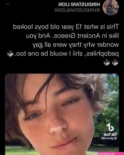 Gio Scotti This is what 13 year old boys looked like in Ancient Greece. And you