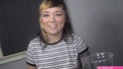 FreakMob Hardcore- She failed her Piss test So he dumped it on her face!