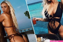 Love Islands Lucie Donlan shows off incredible figure in black one-piece swimsu