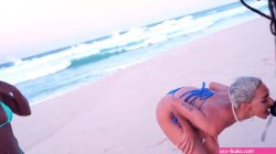 Heloa GREEN Jasminy VILLAR at a nude beach fucked by the biggest cock in BrazilAnal nude beach sex ATOGM ATM spit gapes monster cock IROB221