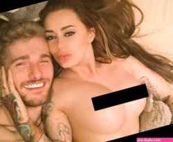 Chelsea Ferguson goes topless by the pool