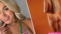 OnlyFans model turned boxer Elle Brooke shows off her bum in raunchy lingerie le