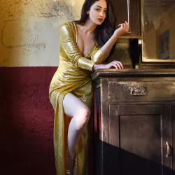 30 hot photos of Sandeepa Dhar flaunting her sexy legs in thigh high slit dresses