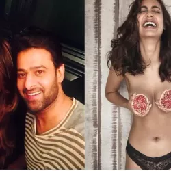 Prabhas Selfie With Raveena Tandon Esha Gupta Goes Topless And Then Butt Naked