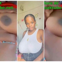 Instagram Influencer OsatoMoney Playing With Her Big Boobs