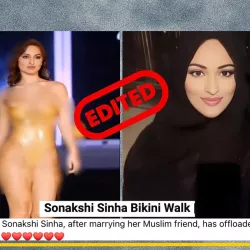 Fact-Check: Edited Visuals of Actor Sonakshi Sinha Shared on Social Media Platforms