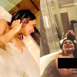Sara Khan Nude Bathtub Video Photos Viral: Sara Khans explanation on her topless bathtub viral video