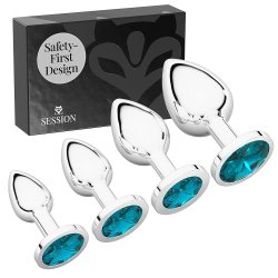: Session Jewel Butt Plug Beginner 4 Piece Set
