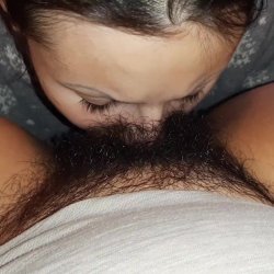 I love eating my girls hairy pussies