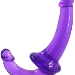 : SEXY EMPORIUM Strapless G Spot Clitoral Dual Pleasure Pegging Lesbian Sex Toys Women Strap On Double Dildo Purple Pink : Health Household