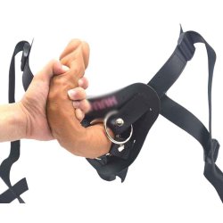 Giovanj Brown Adjustable Pegging Strap On Toy For Women Lesbian