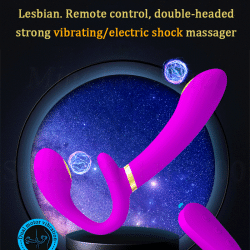 12 Speeds Strapless Strapon Dildo Vibrator Female Electric Shock G Spot Adult Sex Toys for Women Couple Anal Prostate Massager