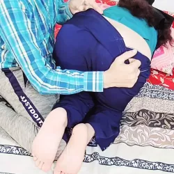 Desi Hot Couple Anal Sex in Bedroom Husband Enjoys Hard Anal Sex with Sexy Hindi Audio Indian Wifes Anal in Doggy Style