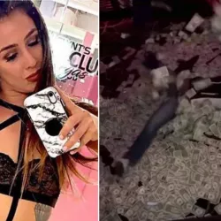 Stripper who quit lap dancing for UFC bathes in dollars as she prepares for next fight