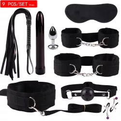 SM Sex Toys Sex Toys Set Anal Plugs SM Game Suit Set Set Ball Whip T200518 1 322.