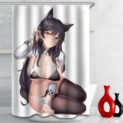 Anime Big Breasts Big Ass Girl Nude Print Shower Curtain Bathroom Supplies Waterproof Bathroom Decoration with Hook : Amazon.ca: Home