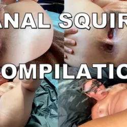 Anal Squirt Compilation Squirting Pours on the Face into the Mouth Hairy Pussy and Gaping Anal Moaning Orgasm Anal