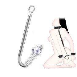 BDSM Vibrating Anal Hook Neck to Wrist Sex Restraints Anal Vibrator Sex Bondage Straps Kit with Hand Cuffs Collar Rope Couples Sex Toy Butt Plug Trainer : Amazon.ca: Health Personal Care