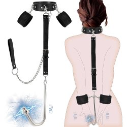 : BDSM Vibrating Anal Hook Bondage Sexual Stimulation DeviceSex Restraint Kit Combined with Rechargeable Anal Plug Prostate Massager with 9 Modes Fetish Anal Stimulation Adult Sex Toys for Couples : Health