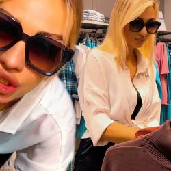 Casual Sex in the Fitting Room with the Saleswoman: Russian Blonde Porn