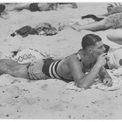 Topless sunbathing: Men were once arrested for baring their chests at the beach