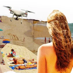 Minnesotas topless beach drone scandal.