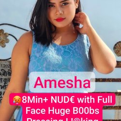 Actress Amesha Most Demanded New Latest 8Min VIDEO NUDE with Full Face Huge Boobs Pressing Licking Vibrator Pussy