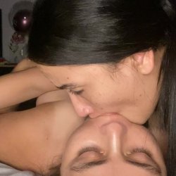 lesbian sucks me deep my huge tongue