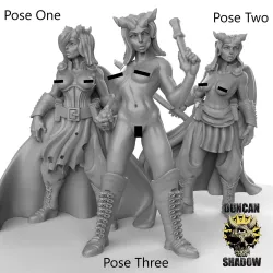 NSFW Tiefling Female Rogues Sorceress nude Resin 28mm 32mm Miniatures