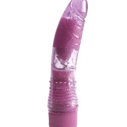 Glitter Jelly Vibrating Dildo