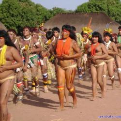 brown nude pretty pregnant tribal woman