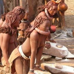 brown nude pretty pregnant tribal woman