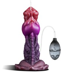: 7.5 Squirting Ejaculating Dragon Dildo Silicone Cumming Huge Fantasy Creature Horse Knot Soft Anal Alien Animal Dildo with Suction Cup Prostate Massage Sex Toys for Men Women Gay : Health