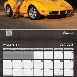 2023 Fast Sexy Car Girl Wall Calendar 1212 inches PG Version